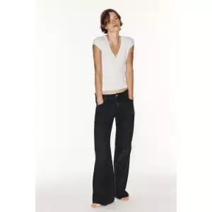 [국내] 자라 ZARA JEANS TRF WIDE LEG FLARE TIRO BAJO - 블랙 5359/220/800 5359/220 3399654