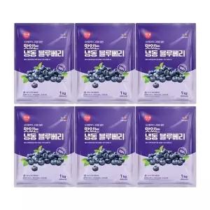 CJ프레시웨이 이츠웰 냉동블루베리1Kg x 6개