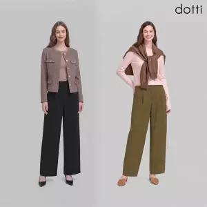 [하프클럽/도티]26FW 도티 여성 매직 커브드 팬츠 2종 D6PCW