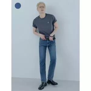 [하프클럽/게스]남성 DBL 하이라이즈 스트레이트 NQ1DE123