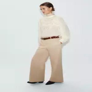 ZARA 로맨틱 플라워 자수 블라우스 - 크림 5770/232/712