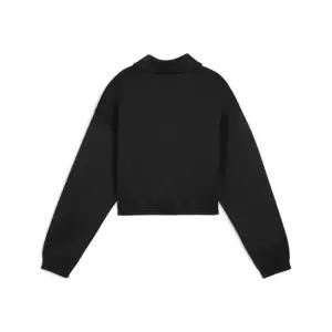 푸마 PUMA 릴렉스 크롭 트랙 자켓 - 블랙 / 633795-01