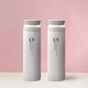 데일리 보온보냉 스텐 보틀 텀블러 500ml (화이트) 2P -
