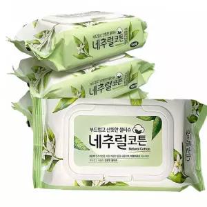 집들이선물 네추럴코튼 물티슈(100매) 낱개1개