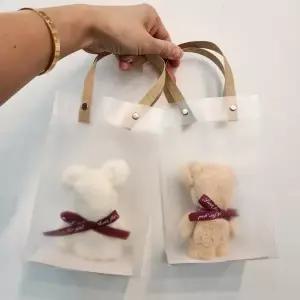 답례품 곰 포함 단체선물 선물포장백 손수건 핸드타월 베어 행사 돌잔치