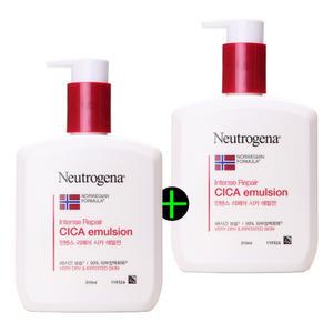 (1+1) 뉴트로지나 인텐스 리페어 시카 에멀젼 310ml*2ea