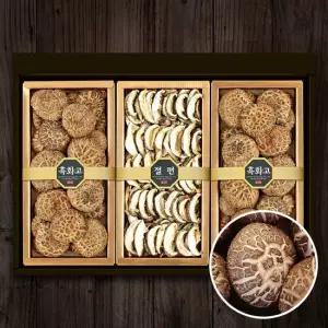 산지직송 표고버섯 선물세트 향2호[흑화고 170gx2개+절편 100g]