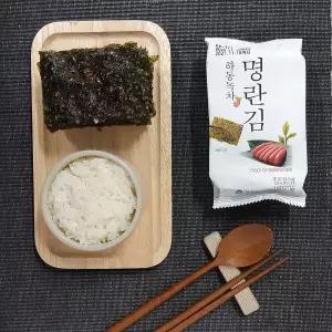 트래블이지 벌크명란 녹차 뿌린 하동녹차 명란김김 6g 36봉