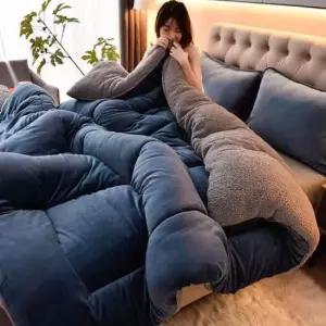이불 겨울 극세사이불SS 차렵 침구 두꺼운 벨벳