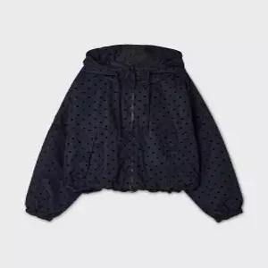 Hooded Crop Windbreaker / WHJJG4822F