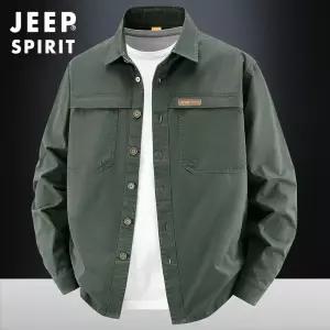 케이디코 Jeep Spirit 구김없는 남성용 긴팔 캐주얼 셔츠