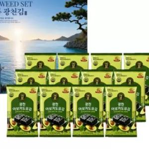 도시락김 김선물세트 광천김 설 식탁김 캔김 대량주문 답례품 선물세트 단체 쇼핑백 추석 명절 12봉