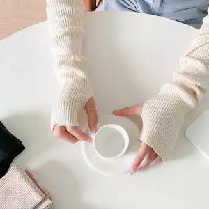 신상오픈런 가을 니트 무지 단색 핸드워머 팔토시 5color 미니멀