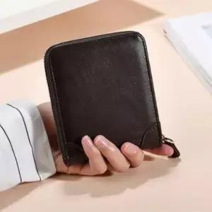 [옷자락]남성용 클래식 미니 사각 지퍼 반지갑 동전포켓