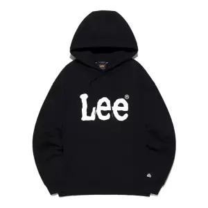 [LEE]LEE 빅 트위치 로고 후드 티셔츠 블랙 LE2503HD01BK