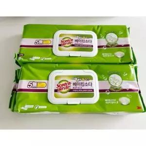 3M 스카치브라이트 더블액션 플러스 표준형 물걸레 청소포 리필 90매