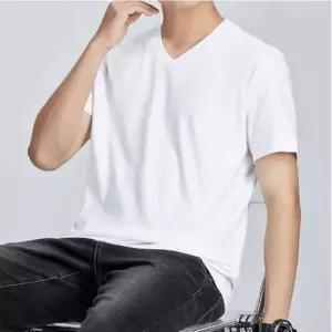아영 시원한 남자 V넥 무지 반팔 면 티셔츠 V넥반팔티