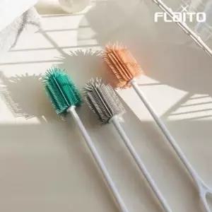 주방 국산 텀블러 실리콘솔 실리콘 슬림 젖병솔 실리콘물병솔 세척 브러쉬