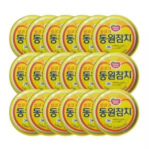 동원 라이트스탠다드참치 85g 6입 3개(총 18캔)