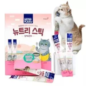짜먹는 고양이 연어 14g 영양 스틱 100P 습식 참치