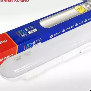 번개표 고정형 LED 등기구 (일자등 주광색 램프 30W)