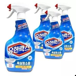 유한락스 욕실 화장실 청소용 세정제 600ml 4개