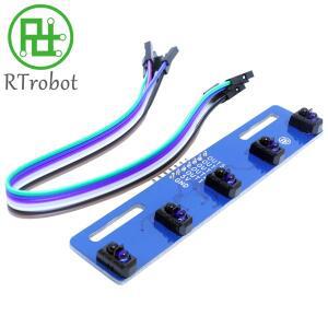 TCRT5000 적외선 반사 센서 Arduino 다이오드 3 극관 보드 3.3v/5V 용 IR 광전 스위치 배리어 호환 라인 트