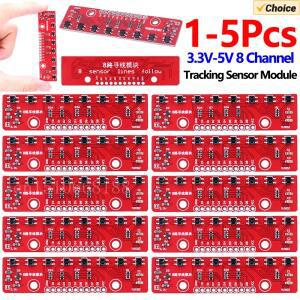 8채널 IR GPS 센서 모듈 3.3V-5V 라인 팔로워 적외선 감지 8비트 PCB DIY (아두이노 스마트 호환카용)