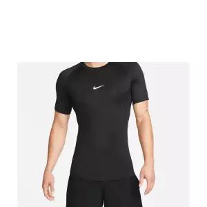 NIKE 프로 드라이 핏 타이트 반소매 피트니스 탑 M - 블랙:화이트 / FB7933-010