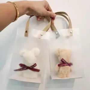 손수건 곰 답례품 핸드타월 선물포장백 베어 포함
