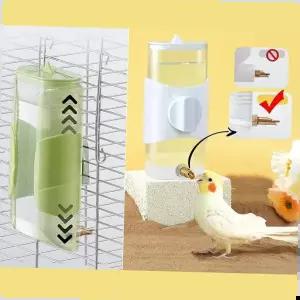 새장급수기 앵무새 높이조절 급수기 걸이식 새 물통 조류용 280ml