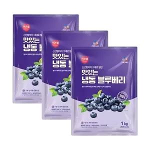 CJ프레시웨이 CJ프레시웨이 이츠웰 냉동블루베리1Kg x 3개