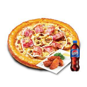 (미스터피자) 포테이토골드M+핫윙4+콜라500ML