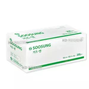 수성 접은거즈 10cmX10cmX4P 200매 드레싱 면사 거즈