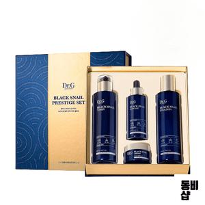 닥터지 스킨케어세트 블랙 스네일 프레스티지 토너 + 에멀전 + 앰플 + 크림 세트