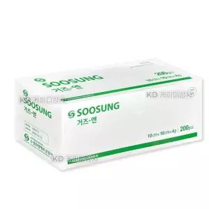 수성 접은거즈 10cmX10cmX4P 200매 드레싱 면사 거즈