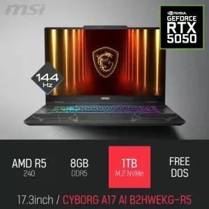 ⓒ MSI 사이보그 A17 AI B2HWEKG-R5 8GB 1TB / 17인치 캐드 영상편집 포토샵 고성능 게이밍 노트북