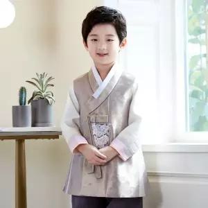 한예빔 HB5043 청아한빔 남아한복 아동한복-황금색 저고리