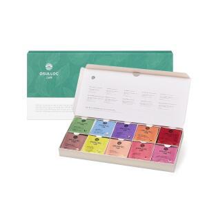 오설록 프리미엄 티 40개 맛 10개 x 4개 모듬 티백 러 차 애호가 세트 셀프 케어 상자 퓨어 블렌딩 제주산