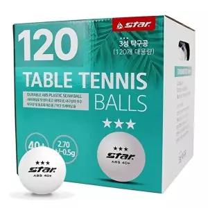 [셀러허브 스포츠레저]스타스포츠 탁구 탁구공 3성 (화이트) (120개입) (GB220) (33110286)
