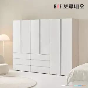 [착불] 보루네오 타키 2400 CC세트 장롱 장농 이불장 안방 작은방 원룸 서랍 8자