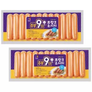 목우촌 주부9단 프랑크 소시지 500g x 2개