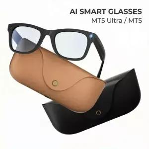 스마트 AI 안경 8MP HD 카메라 비디오 녹화 음성 통화 충전 케이스 번역 MT5 울트라