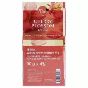 [알티피아]해피바스 오리지널 컬렉션 체리블로섬 비누 90g x 4개입