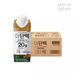 빙그레 건강식품관 더단백 프로틴 드링크 커피 250ml 18개입