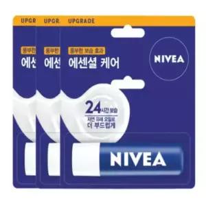 니베아 립테라피 렙케어 립밤 에센셜 케어 4.8g 3개입