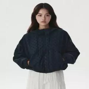 후아유 WHOAU Hooded Crop Windbreaker WHJJG4822F