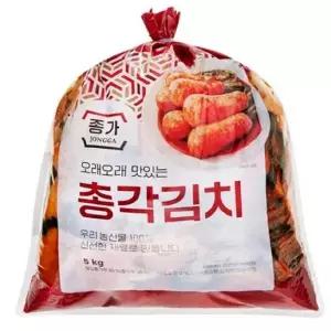 [셀러허브][청정원] 종가 총각 대용량 김치 5kg 100%국내산 총각무 (S41587512)