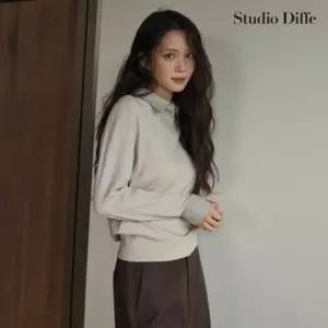 [백화점출고] 스튜디오디페 26FW 체크 셔츠 레이어드 니트 2종