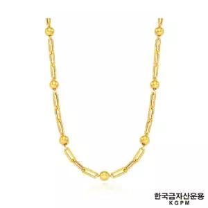 [24만원 SALE] [한국금자산운용] 24K 컷팅클립 볼 목걸이